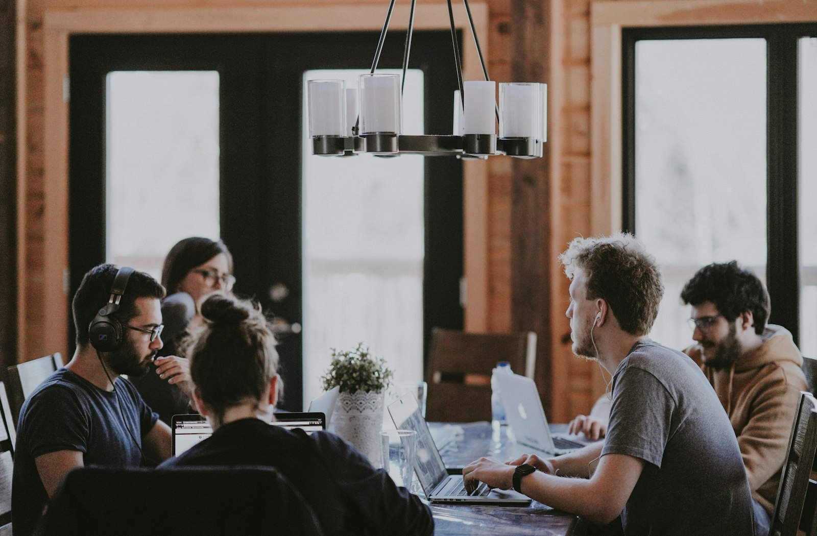 Team in a meeting room